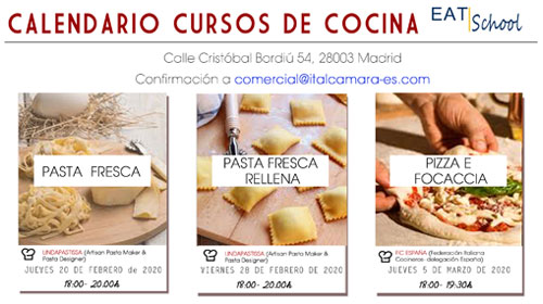 Cursos de cocina italiana en la CCIS