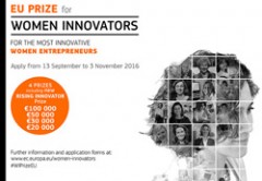 Lee más sobre el artículo Abierta la Convocatoria “EU Prize for Women Innovators 2017″