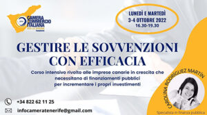 Scopri di più sull'articolo A Tenerife il corso per la gestione efficace delle sovvenzioni