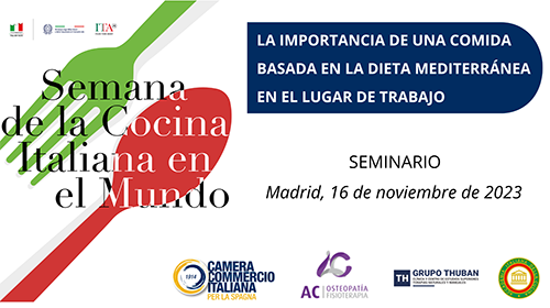 Seminario: «La importancia de una comida basada en los principios de la dieta mediterránea en el lugar de trabajo»