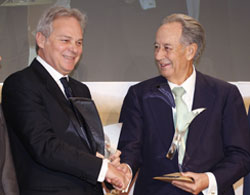 Ceremonia de entrega del Premio Tiepolo  2013 a Juan-Miguel Villar Mir y Pietro Salini