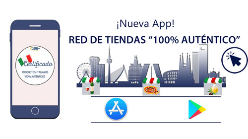 ¡La nueva APP para descubrir la red de tiendas gourmet con productos 100% italianos auténticos!