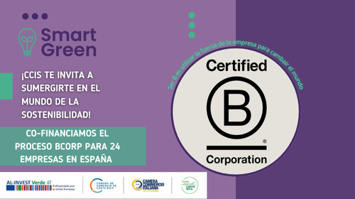 Cofinanciación para obtener la certificación medioambiental B Corp
