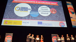 La CCIS galardonada con el “Reconocimiento a la Calidad 2017” por la gestión del proyecto Tourism for VET