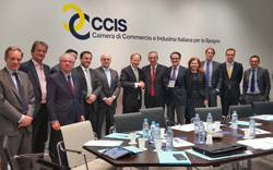 Agradecimiento al embajador Pietro Sebastiani