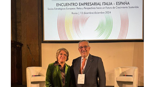 El presidente de la CCIS, Marco Pizzi, asiste al encuentro empresarial Italia-España, en el marco de la visita de estado de SS.MM. los Reyes a Italia