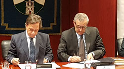 Firma del convenio de colaboración entre la CCIS y la FCDA – Alcobendas HUB