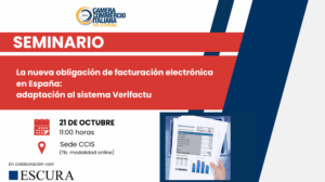 Lee más sobre el artículo Seminario «Nueva obligación de facturación electrónica en España» | 21/10/2025