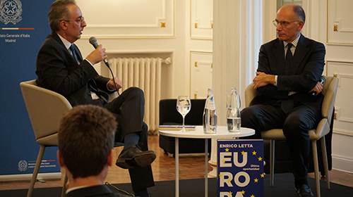 Presentación del libro “Europa: Última Oportunidad” de Enrico Letta en el Consulado Italiano en Madrid