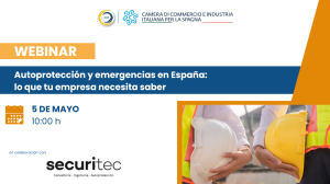 Scopri di più sull'articolo Webinar “Autoprotezione ed emergenze in Spagna: tutto ciò che la tua azienda deve sapere”